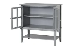 Dorel Home Oppbevaringsskap|Skap-Franklin Oppbevaringsskap 80x40 cm Grå Grey
