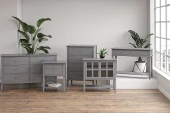 Dorel Home Oppbevaringsskap|Skap-Franklin Oppbevaringsskap 80x40 cm Grå Grey