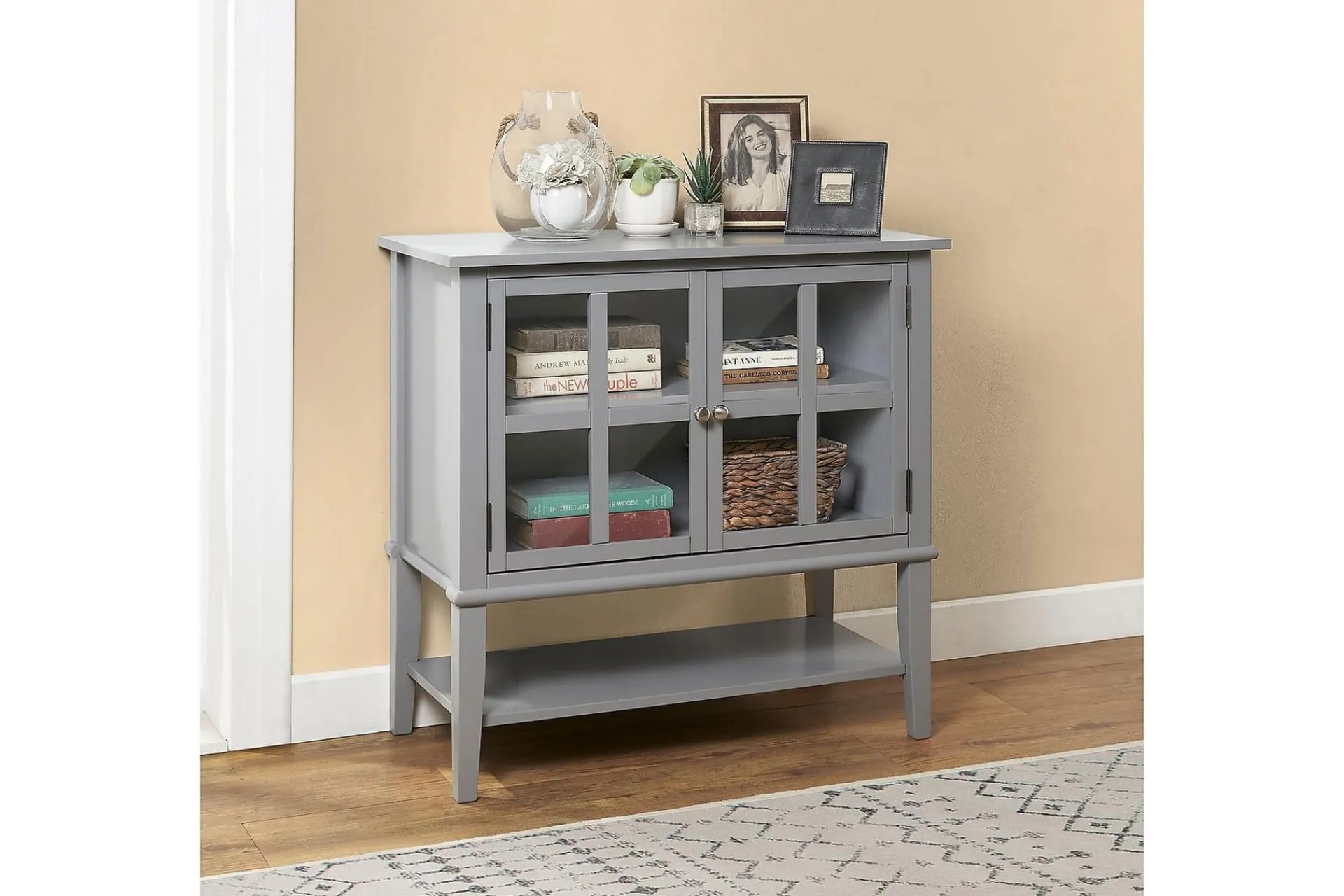 Dorel Home Oppbevaringsskap|Skap-Franklin Oppbevaringsskap 80x40 cm Grå Grey
