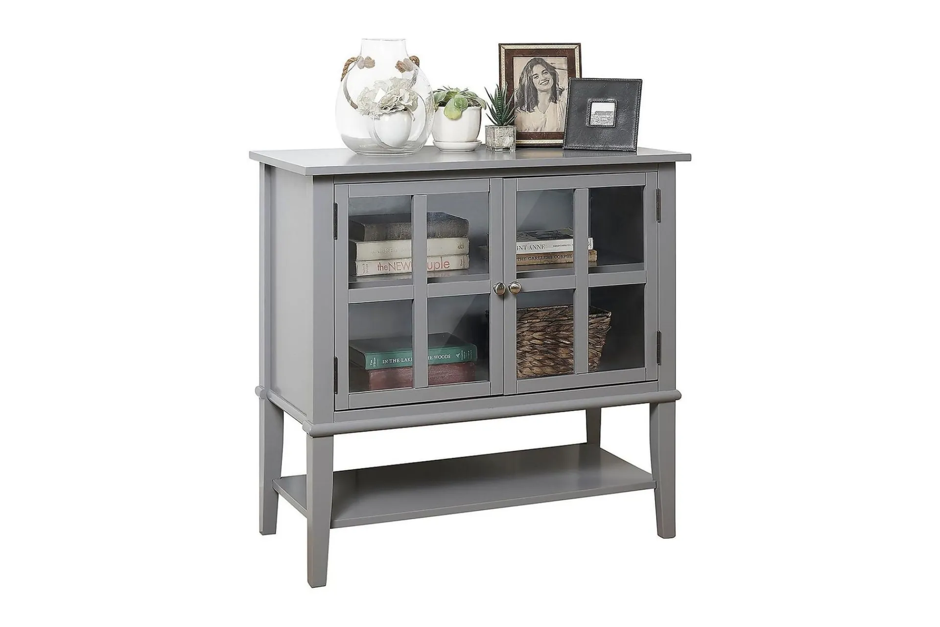 Dorel Home Oppbevaringsskap|Skap-Franklin Oppbevaringsskap 80x40 cm Grå Grey