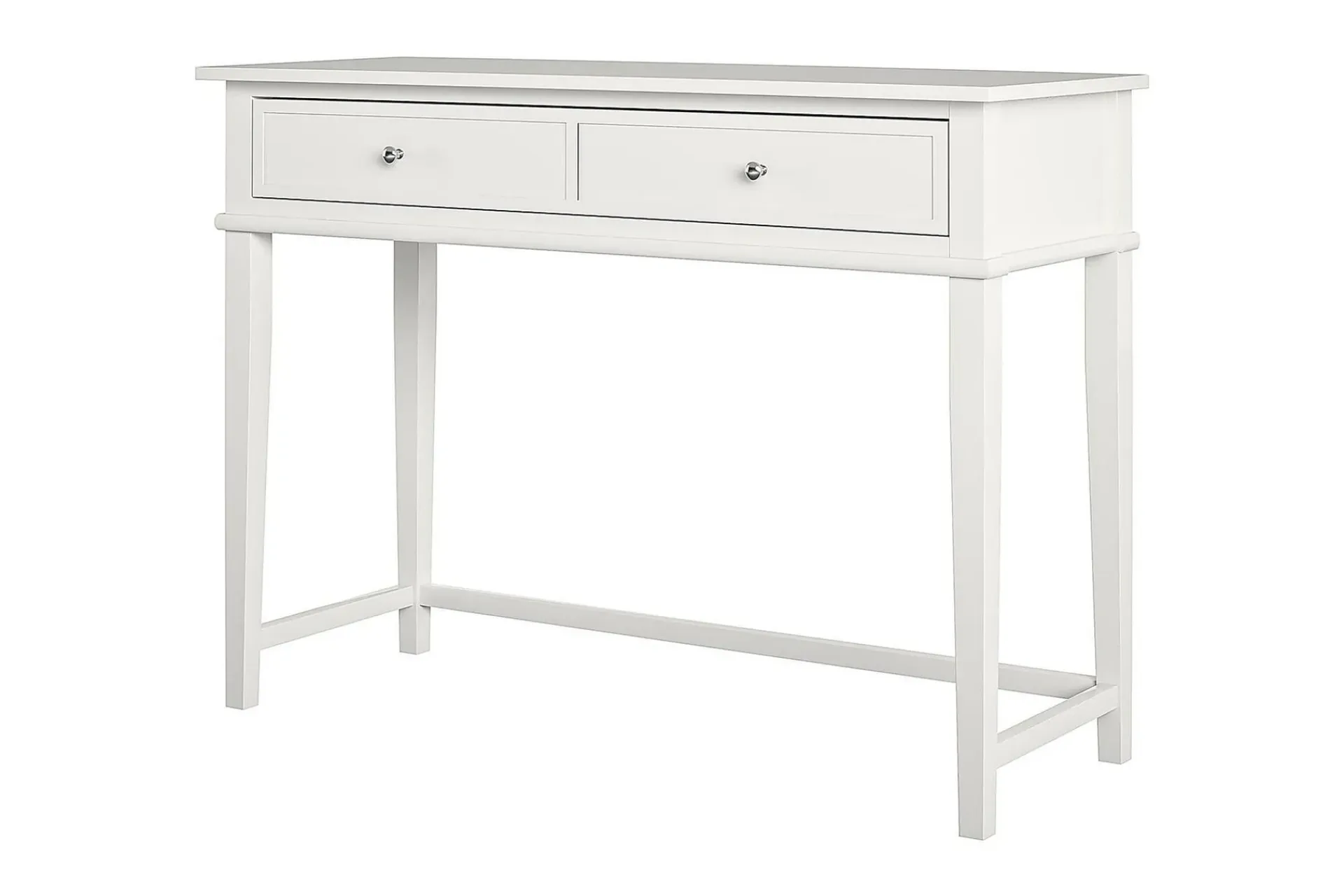 Dorel Home Kontorbord-Franklin Skrivebord 90 cm med Oppbevaringsskuff Hvit