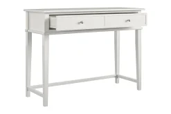 Dorel Home Kontorbord-Franklin Skrivebord 90 cm med Oppbevaringsskuff Hvit