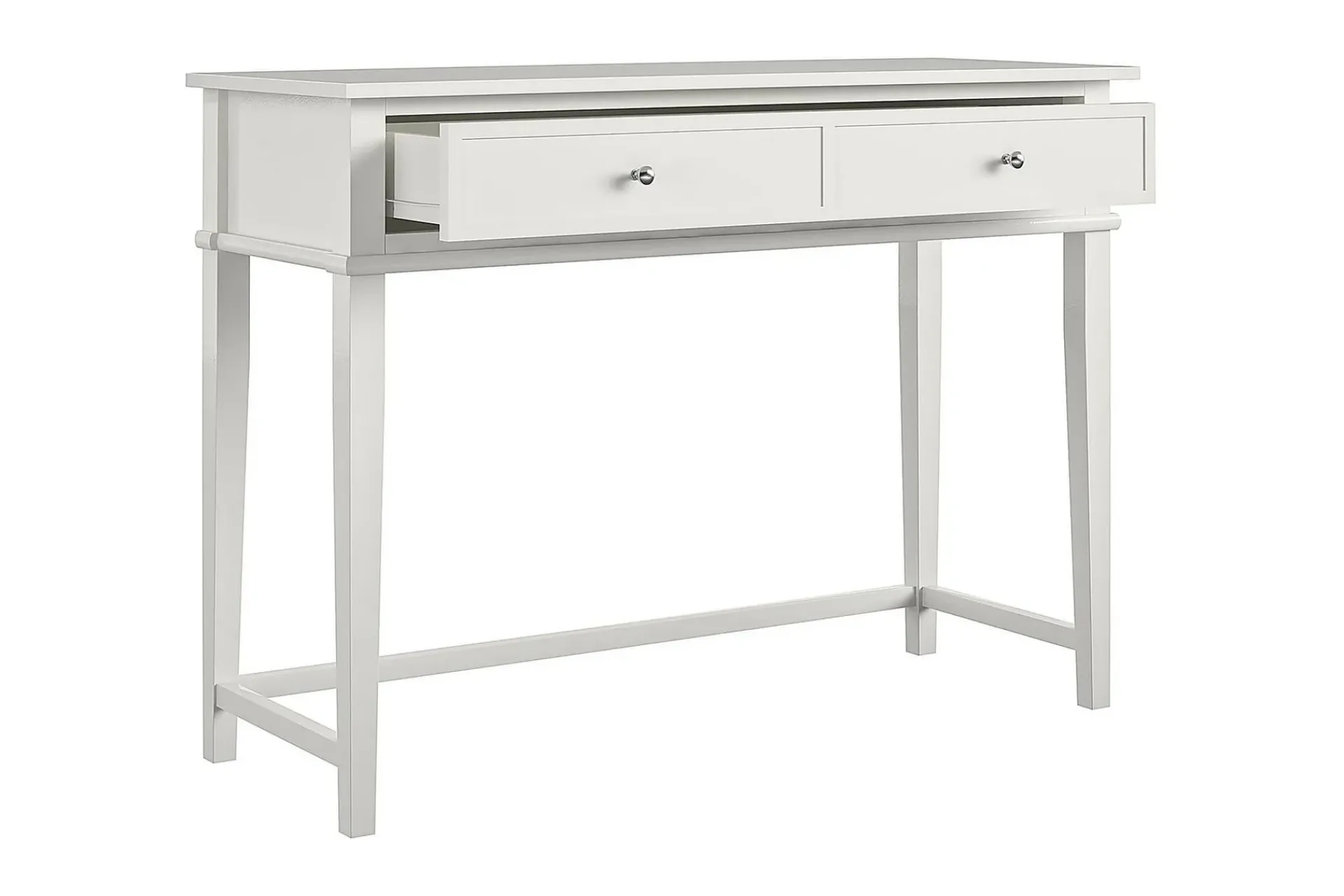 Dorel Home Kontorbord-Franklin Skrivebord 90 cm med Oppbevaringsskuff Hvit