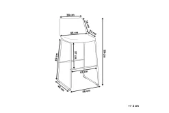 Barmøbler|Barstoler-Franks Barstol 46 cm Brun