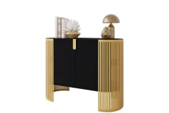 Oppbevaringskiste|Sideboard & Skjenker-Friend Skjenk 120x40 cm Gull,Svart