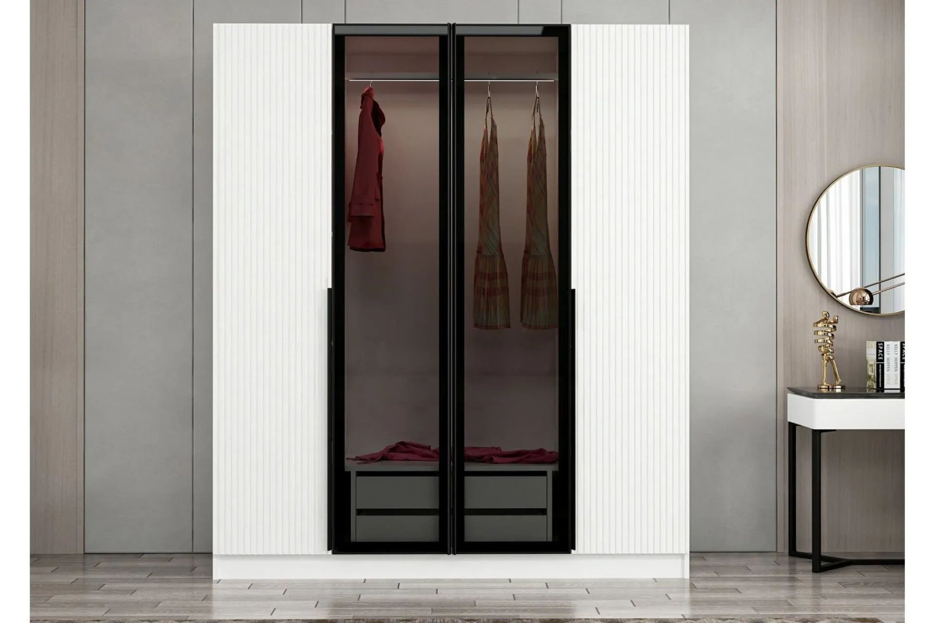 Garderober & Garderobesystem-Fruitland Garderobe 180 cm Hvit