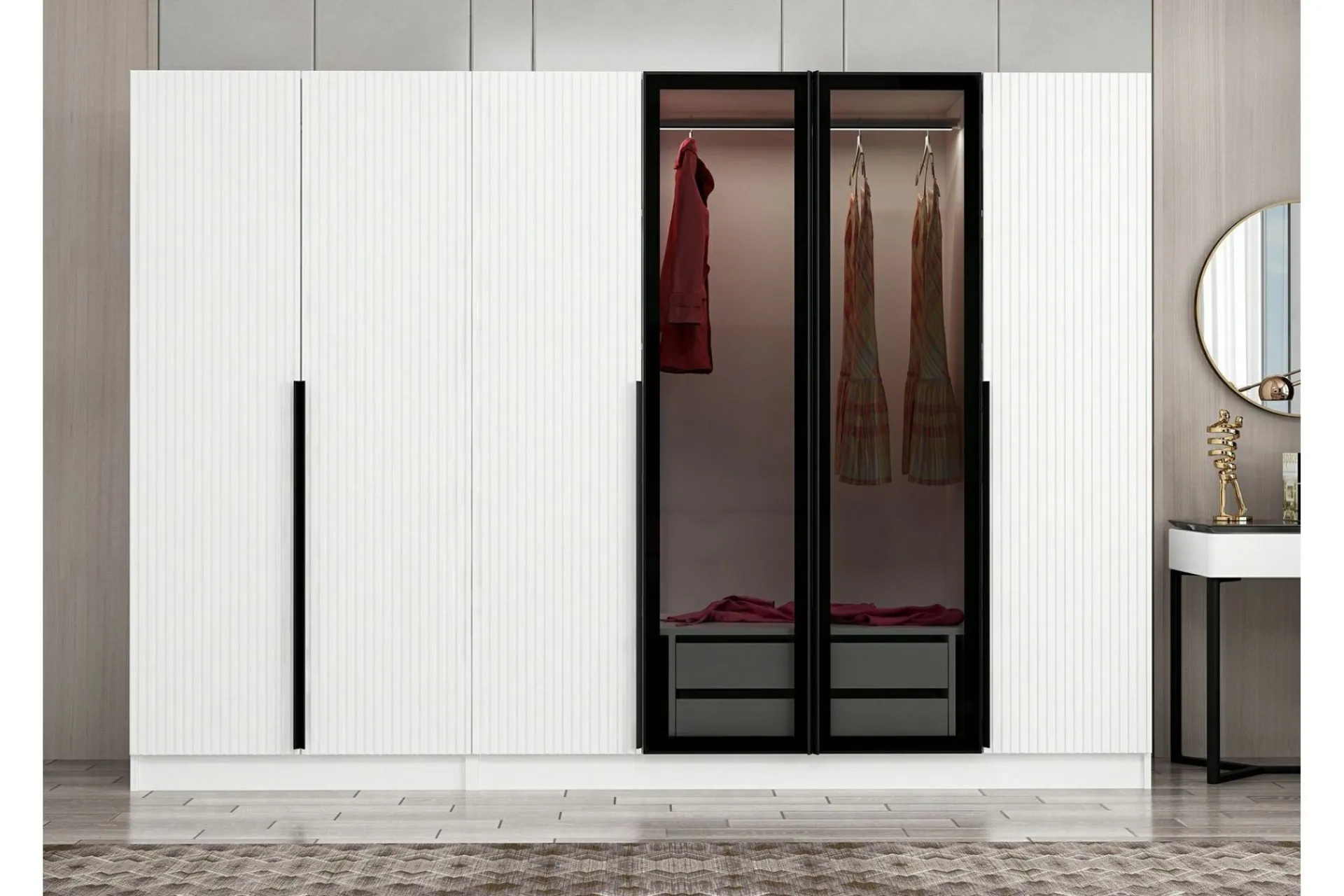 Garderober & Garderobesystem-Fruitland Garderobe 270 cm Hvit
