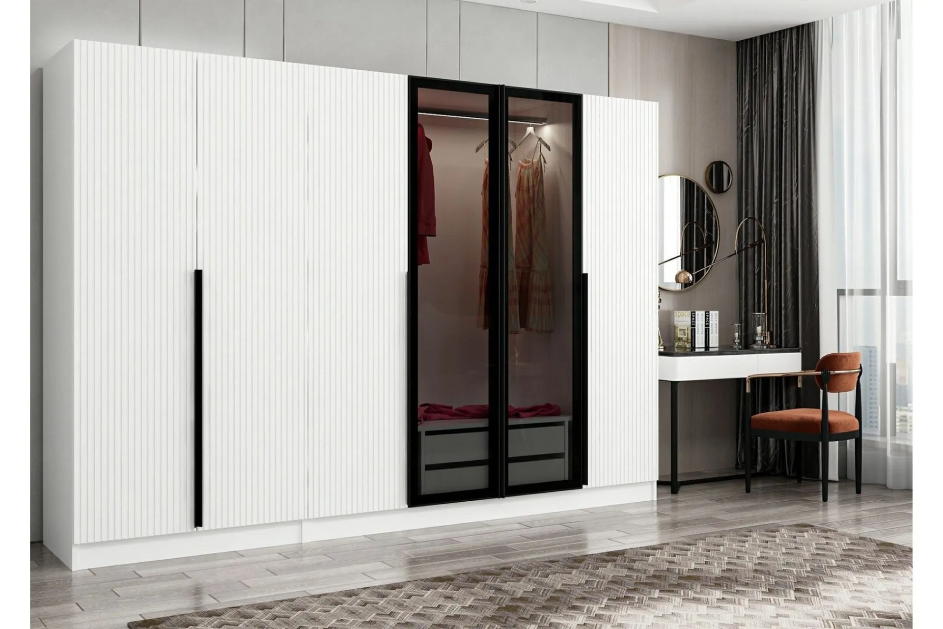 Garderober & Garderobesystem-Fruitland Garderobe 270 cm Hvit