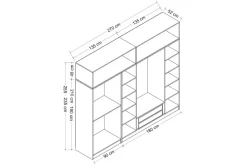 Fruitland Garderobe 270 cm