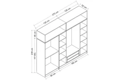 Fruitland Garderobe 270 cm