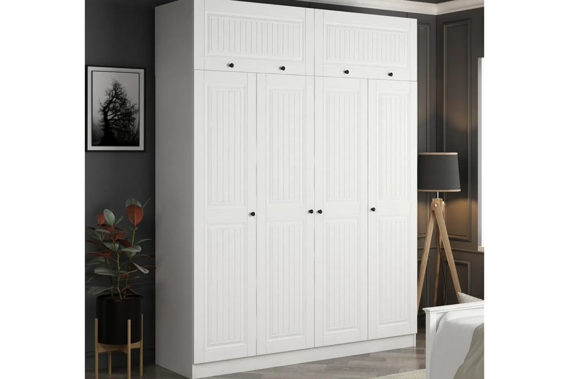 Garderober & Garderobesystem-Fruitland Garderobe 180 cm Hvit