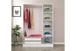 Garderober & Garderobesystem-Fruitland Garderobe 135 cm Hvit