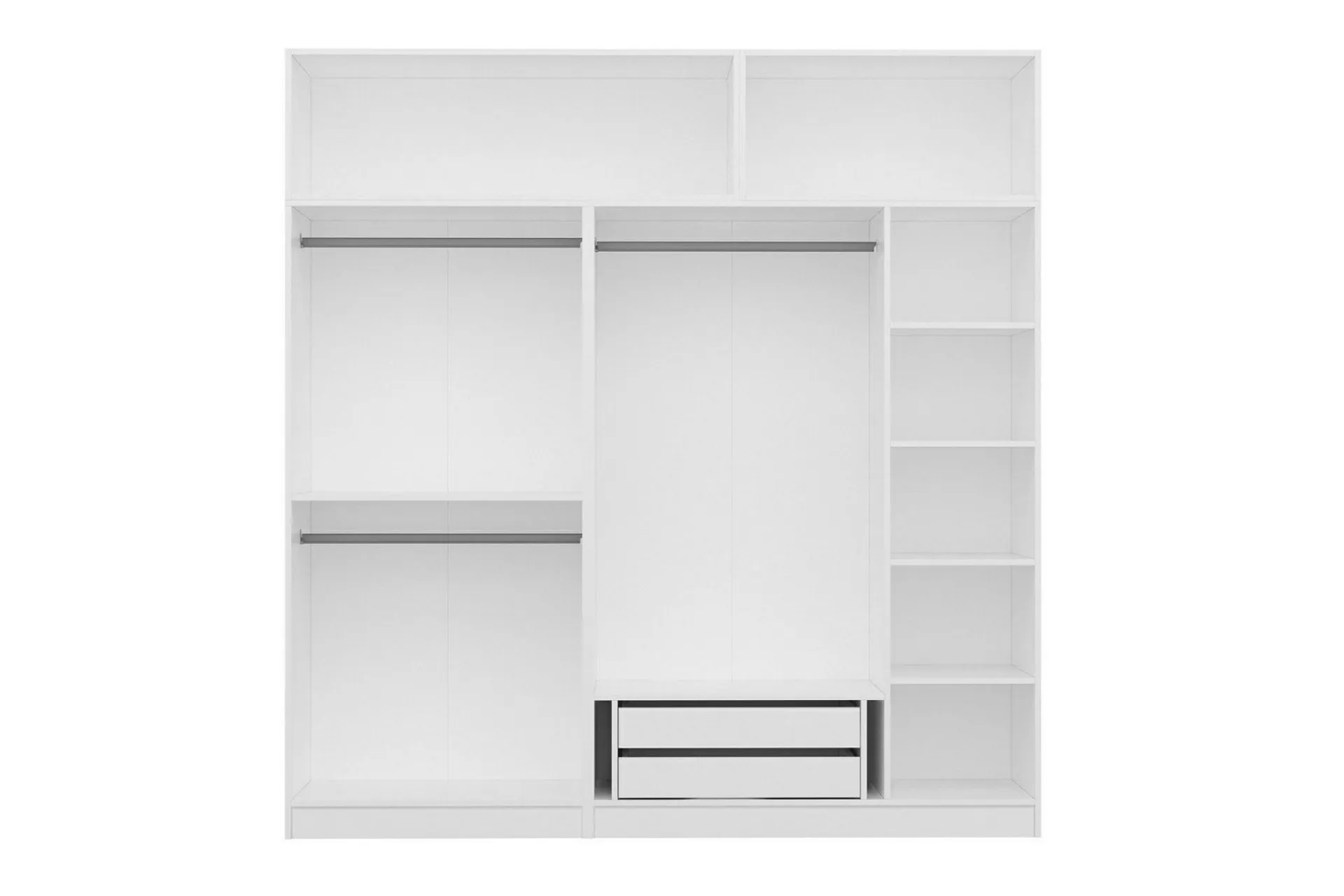 Garderober & Garderobesystem-Fruitland Garderobe 225 cm Hvit