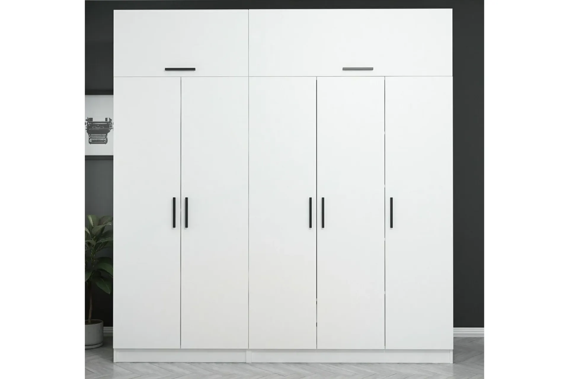 Garderober & Garderobesystem-Fruitland Garderobe 225 cm Hvit