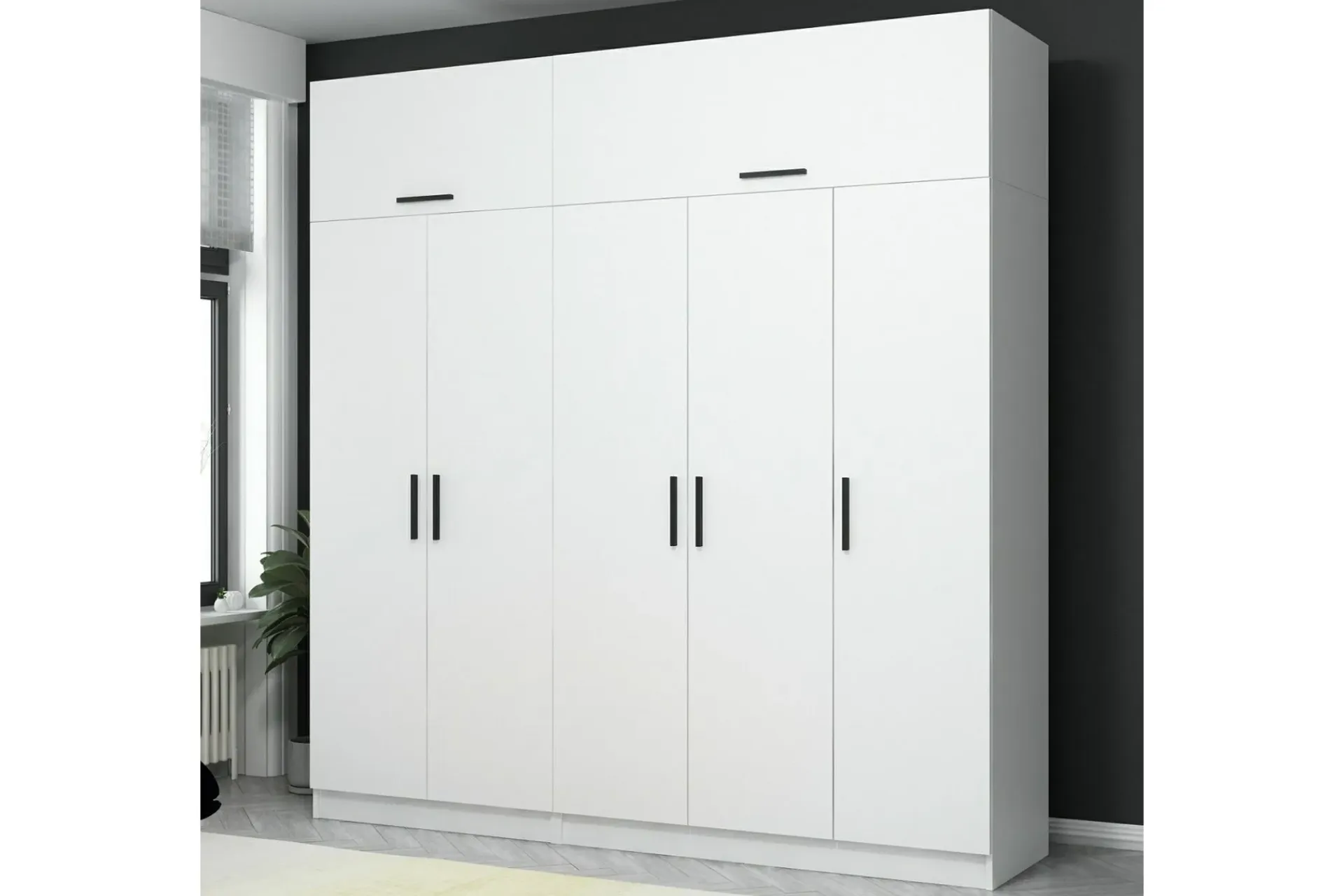 Garderober & Garderobesystem-Fruitland Garderobe 225 cm Hvit