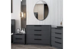 Kommode|Entrekommode-Fruitland Hjørnekommode 100 cm Antracit