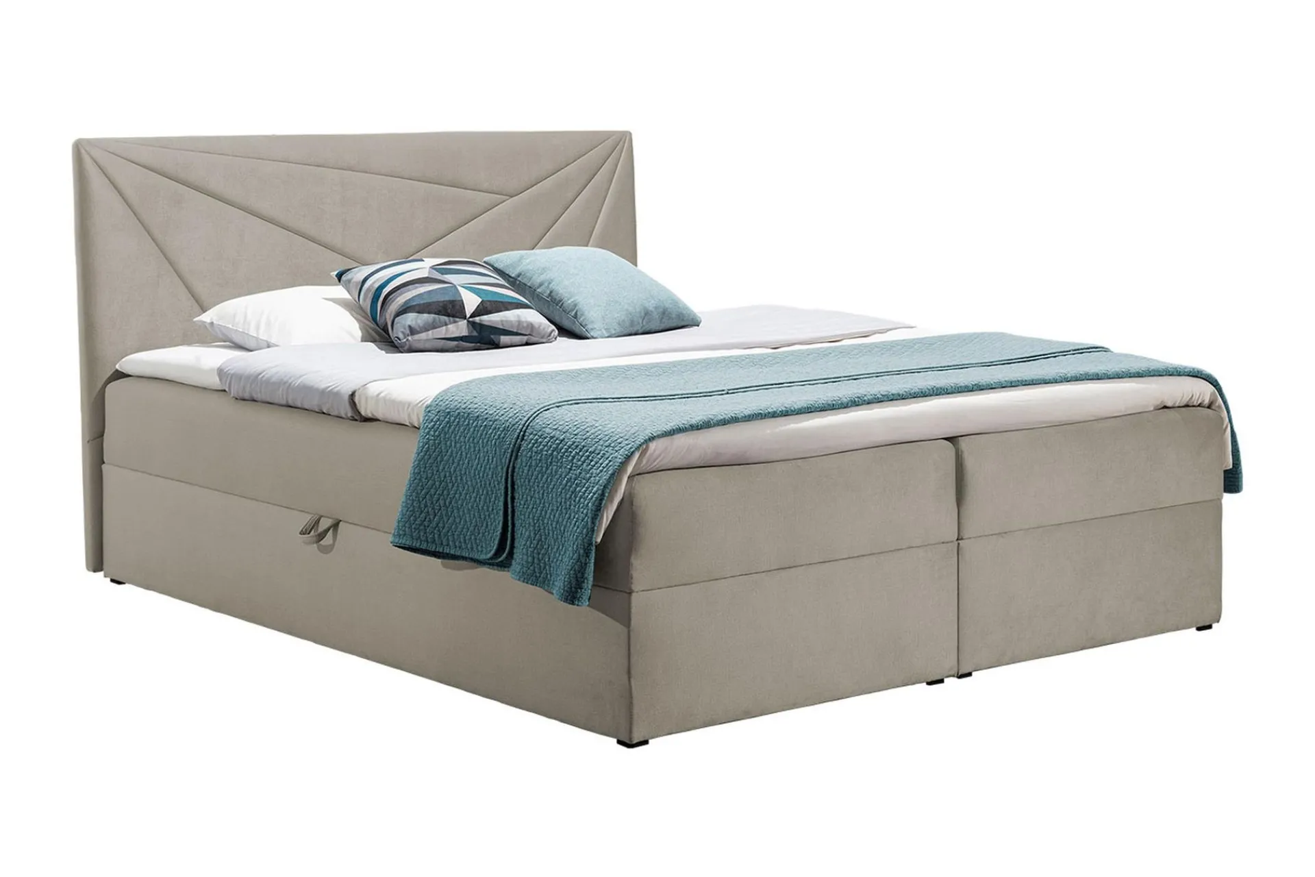 Kontinentalsenger|Seng Med Oppbevaring-Frusci Kontinentalseng 180x200 + Overmadrass Decora 5