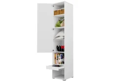 Förvaringsskåp White High gloss 45x46x217