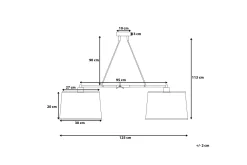 Fucino Taklampe 30 cm
