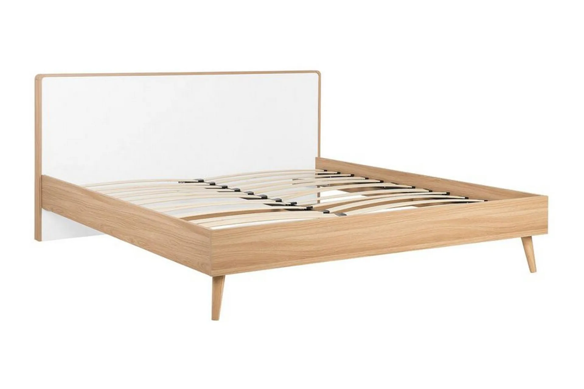 Sengeramme & Sengestamme-Furbish Kontinentalseng med LED 160x200 Tre/Natur