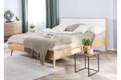 Sengeramme & Sengestamme-Furbish Kontinentalseng med LED 160x200 Tre/Natur