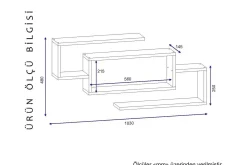 Vegghylle-Furny Home Vegghylle 103 cm Hvit