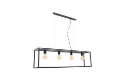 Kjøkkenlampe-Furtim Pendellampe Rektangulær Svart