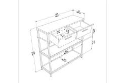 Kommode|Entrekommode-Fynlor Kommode 90 cm Eik