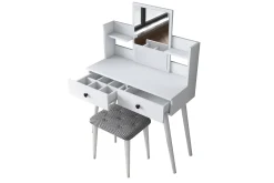 Sminkebord & Toalettbord-Fyodor Sminkebord 97,8 cm Hvit