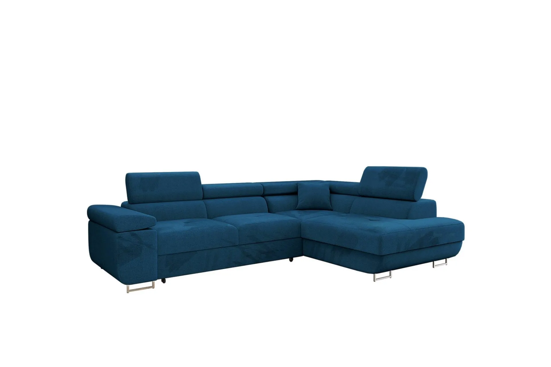 Sofa Med Sjeselong-Gabina Sofa med Sjeselong 3-seter Blå