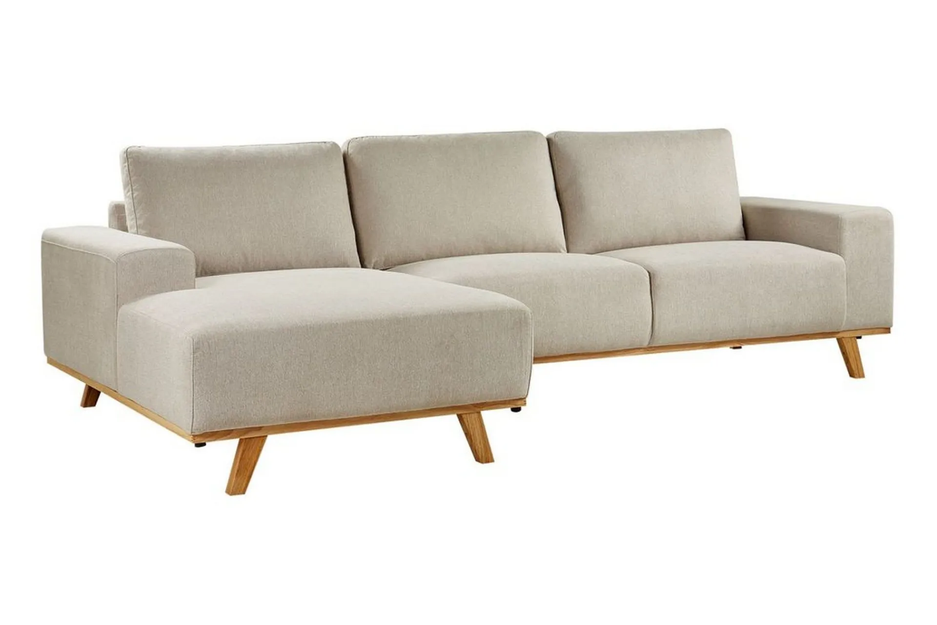 Hjørnesofa-Gaines Hjørnesofa 3-seter Beige,Lett ved