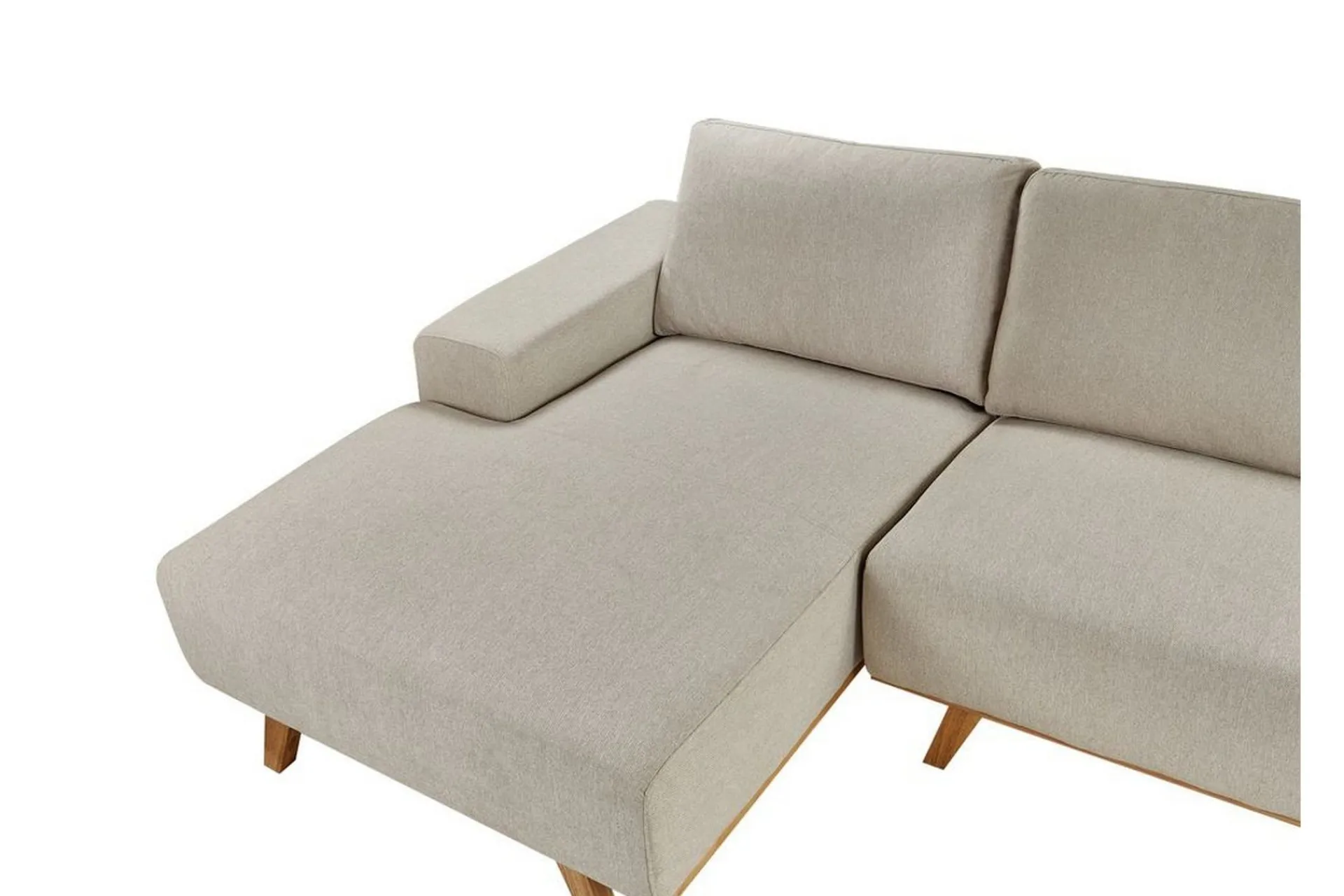 Hjørnesofa-Gaines Hjørnesofa 3-seter Beige,Lett ved