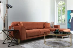 Velour Sofa & Fløyel Sofa-Gajanejos Divansovesofa Brun