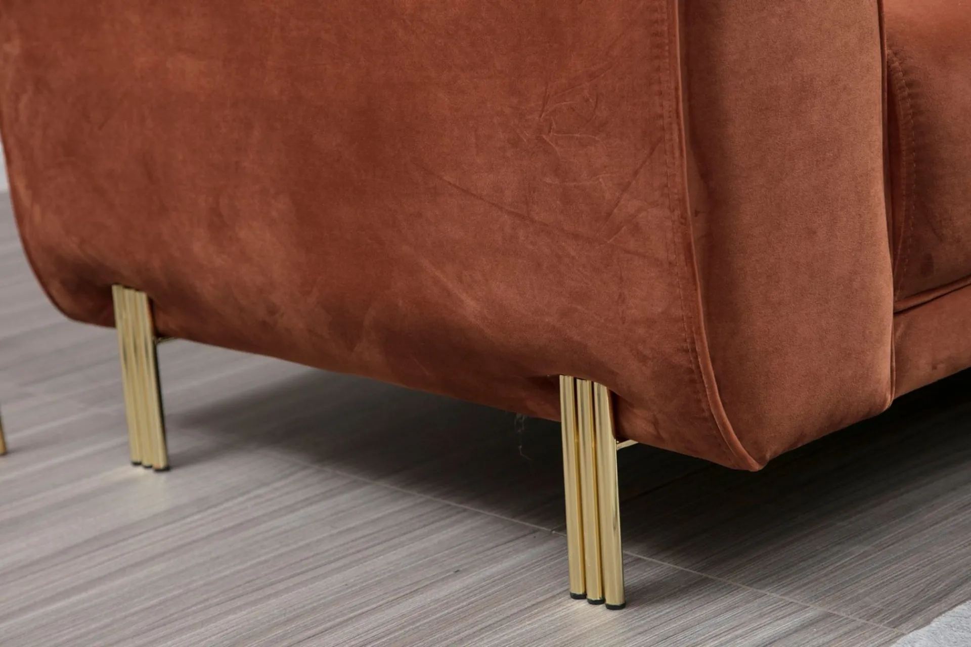 Velour Sofa & Fløyel Sofa-Gajanejos Divansovesofa Brun