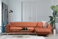 Velour Sofa & Fløyel Sofa-Gajanejos Divansovesofa Brun