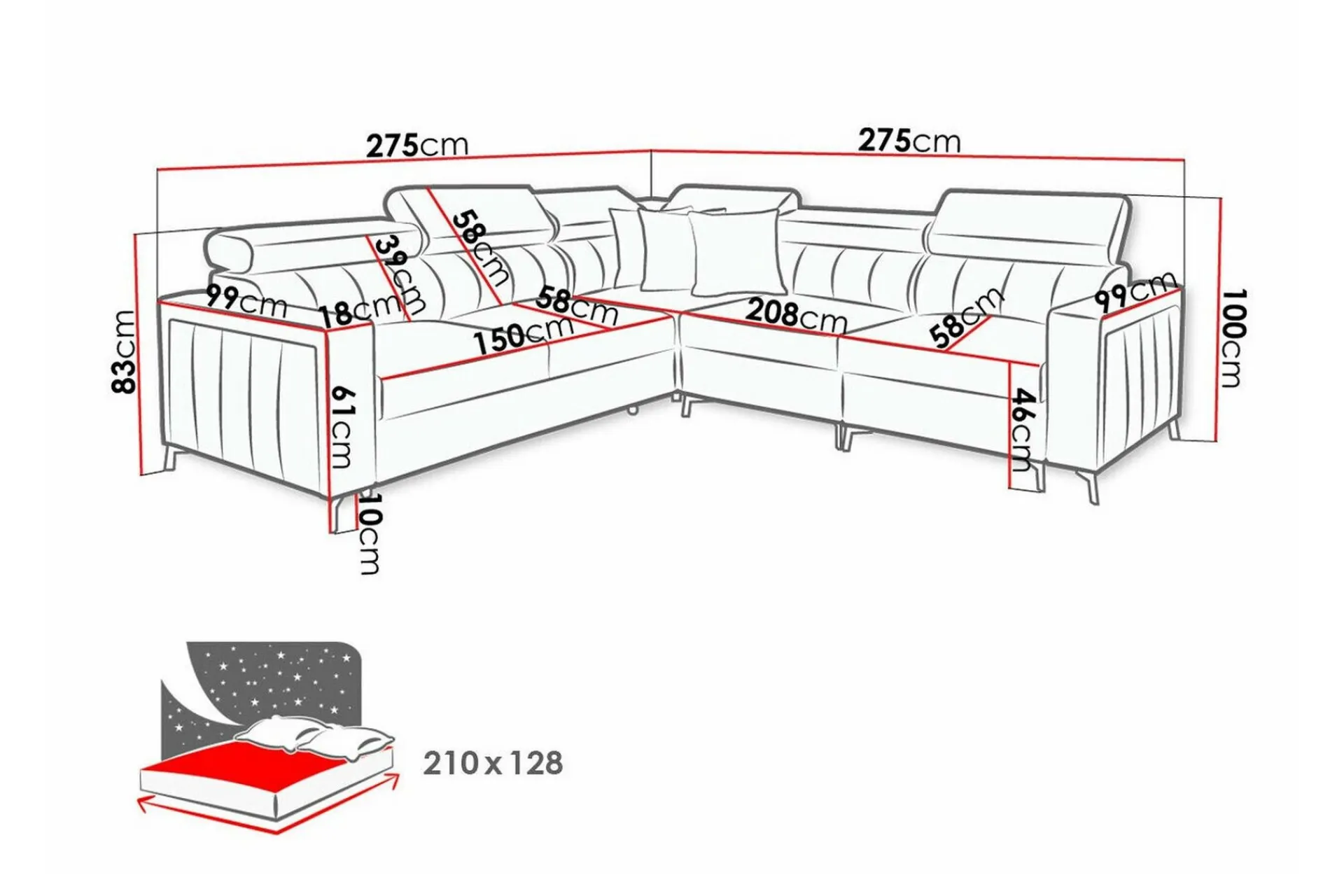 Sofa Med Sjeselong|Velour Sofa & Fløyel Sofa-Galbally 4-sits Hörnbäddsoffa Beige