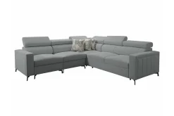 Sofa Med Sjeselong|Velour Sofa & Fløyel Sofa-Galbally 4-sits Hörnbäddsoffa Ljusgrå Lysegrå