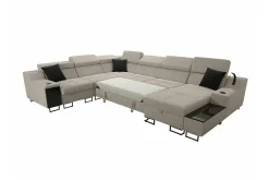 Hjørnesofa-Galbally 5-sits Hörnsoffa Beige
