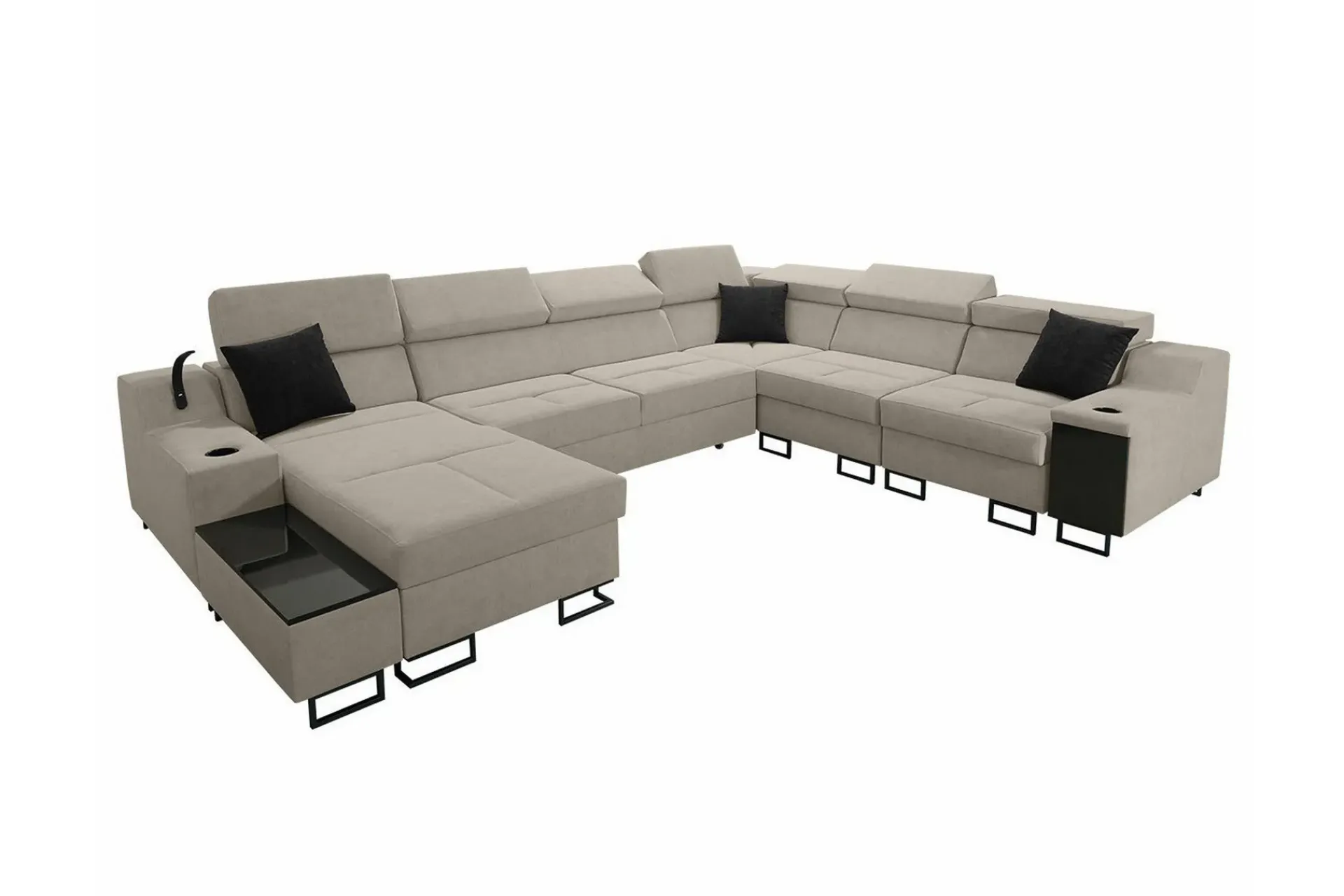 Hjørnesofa-Galbally 5-sits Hörnsoffa Beige