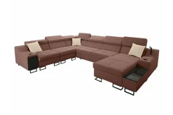Hjørnesofa-Galbally 5-sits Hörnsoffa Brown Brun