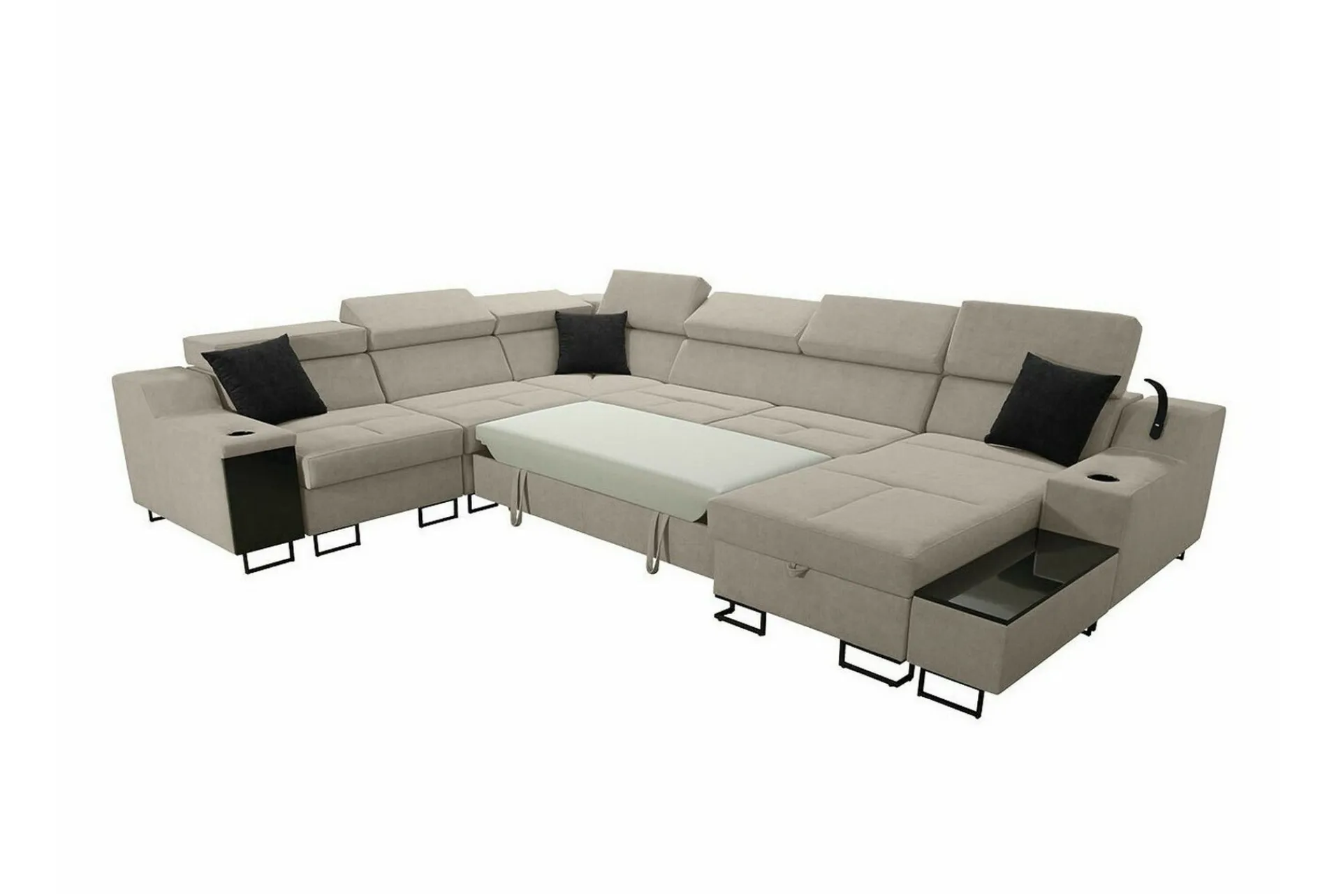 Galbally 5-sits Hörnsoffa Dark blue