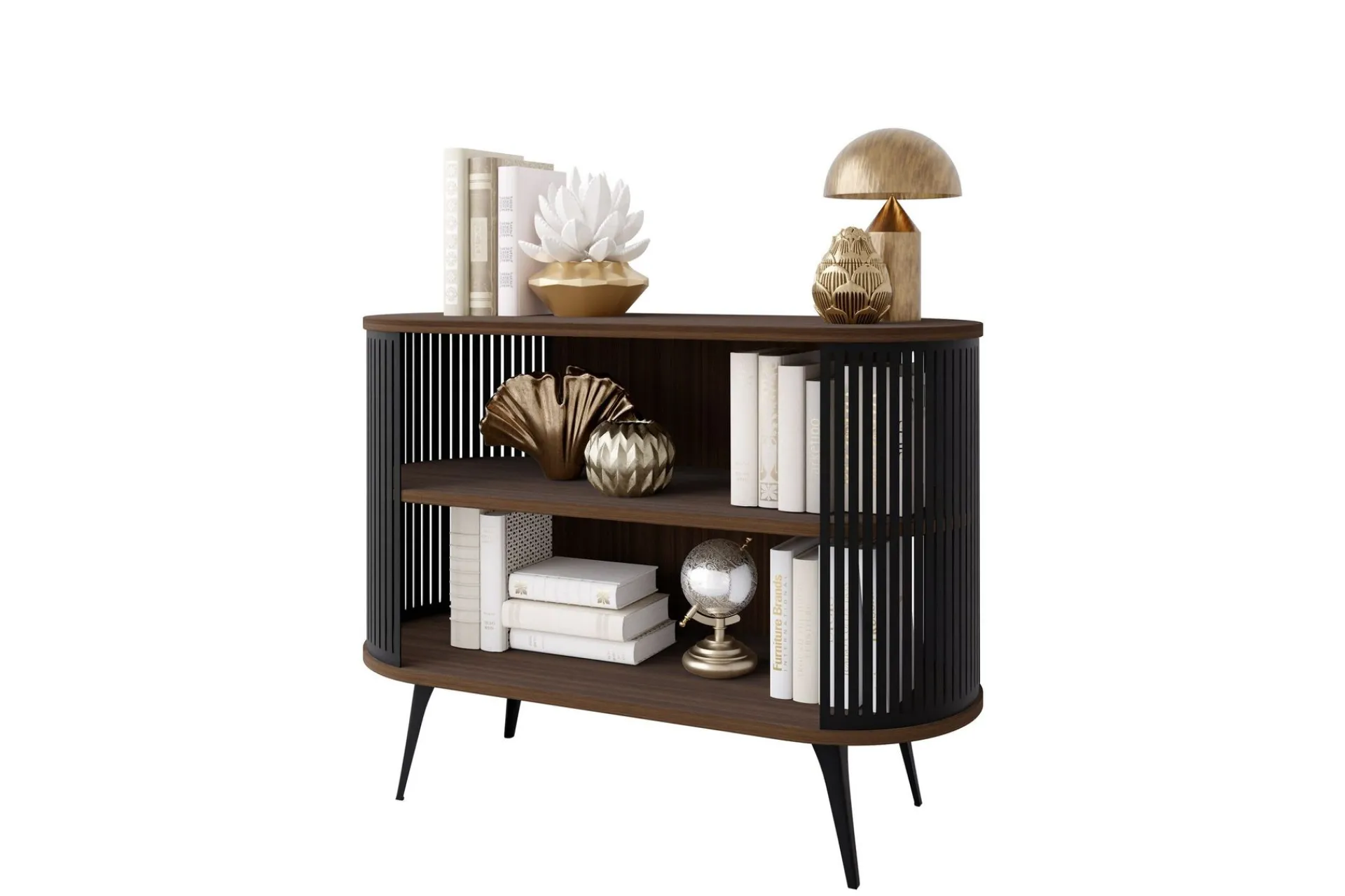 Sideboard & Skjenker-Galia Skjenk 120x40 cm Svart,Brun