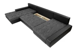 Sovesofaer-Gammel Sovesofa Dobbel Divan 4-Seter Beige