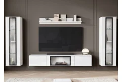 Tv-Møbelsett-Gammelt Tv-Møbelsett Beige