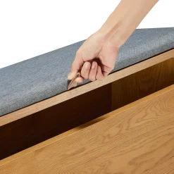 Entrebenk|Benk-Gangbenk HOME4YOU Aalborg 90x32x46 cm eik