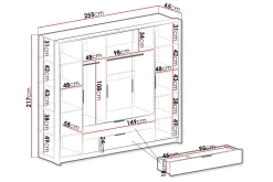 Garderober & Garderobesystem-Garderobe Hvit,Eik