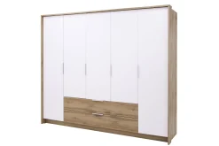 Garderober & Garderobesystem-Garderobe Hvit,Eik