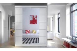 Garderober & Garderobesystem-Garderobe Camino LED-belysning Hvit