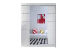 Garderober & Garderobesystem-Garderobe Camino LED-belysning Hvit