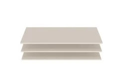 WOOOD Hattehylle|Hjørnehylle-Garderobehyllesett Olivia Beige